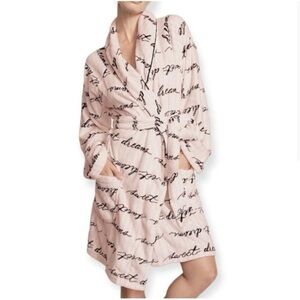 Victoria Secret Short Cozy Robe Size Medium/Large